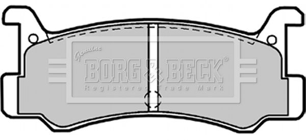 BORG & BECK Комплект тормозных колодок, дисковый тормоз BBP1540